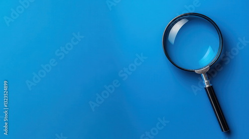 Wallpaper Mural Magnifying glass on blue background. Torontodigital.ca