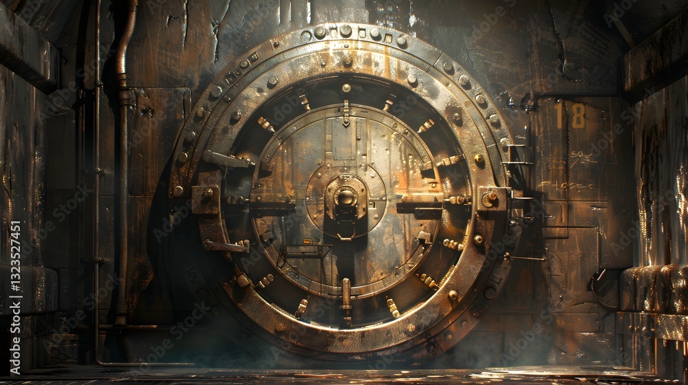 heavy-duty industrial vault door with secure locking system heavy-duty industrial vault door with secure locking system
