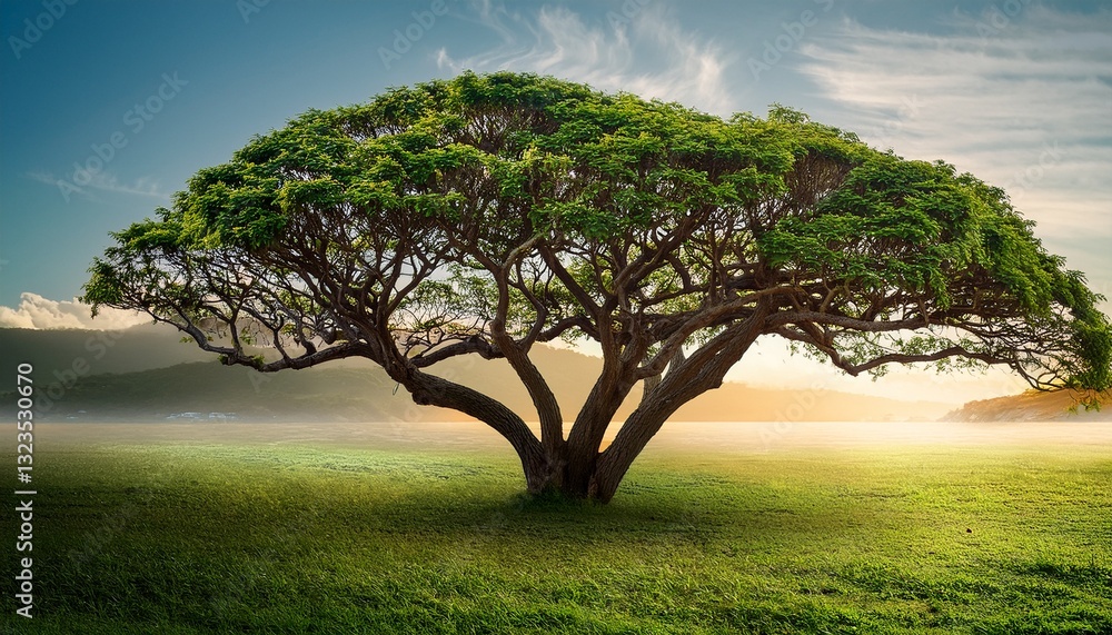 Fototapeta premium realistic tropical tree