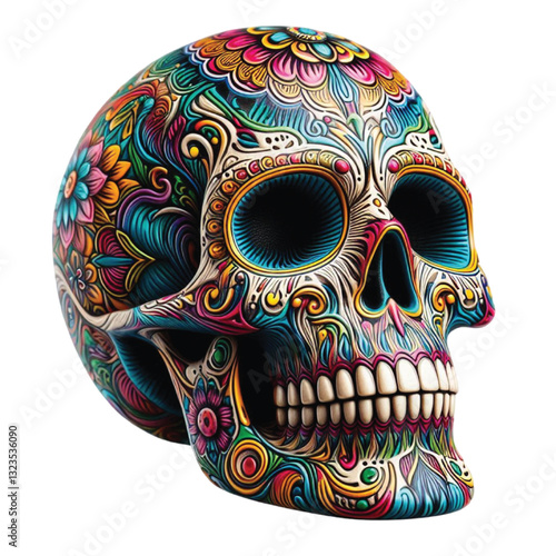 Colorful skull