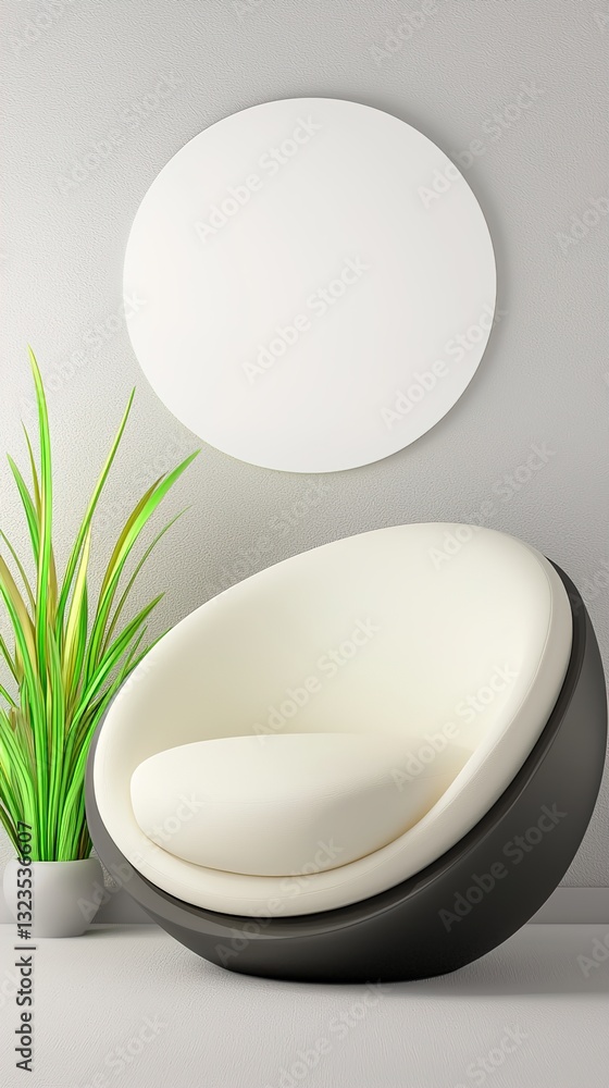 Minimalist interior with blank wall for mockup Minimalist interior with blank wall for mockup