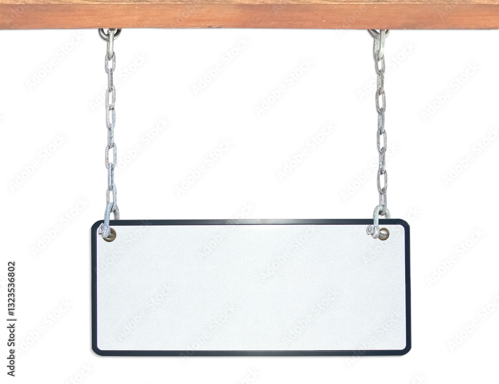Pancarte suspendue