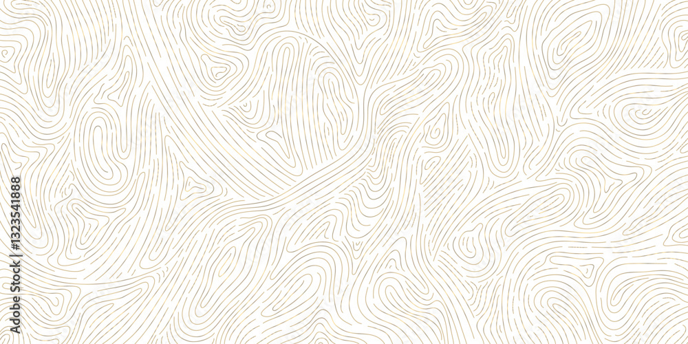 Vector white and gold line luxury organic pattern. Japanese style abstract wave, elegant water, contour, topography, cloud elegant texture. Premium fancy minimal template.