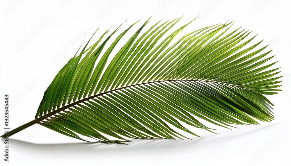 Obraz premium tropical coconut leaf isolated on white background