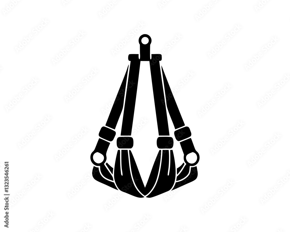 creative details yoga inversion slings icon vector illustration creative details yoga inversion slings icon vector illustration