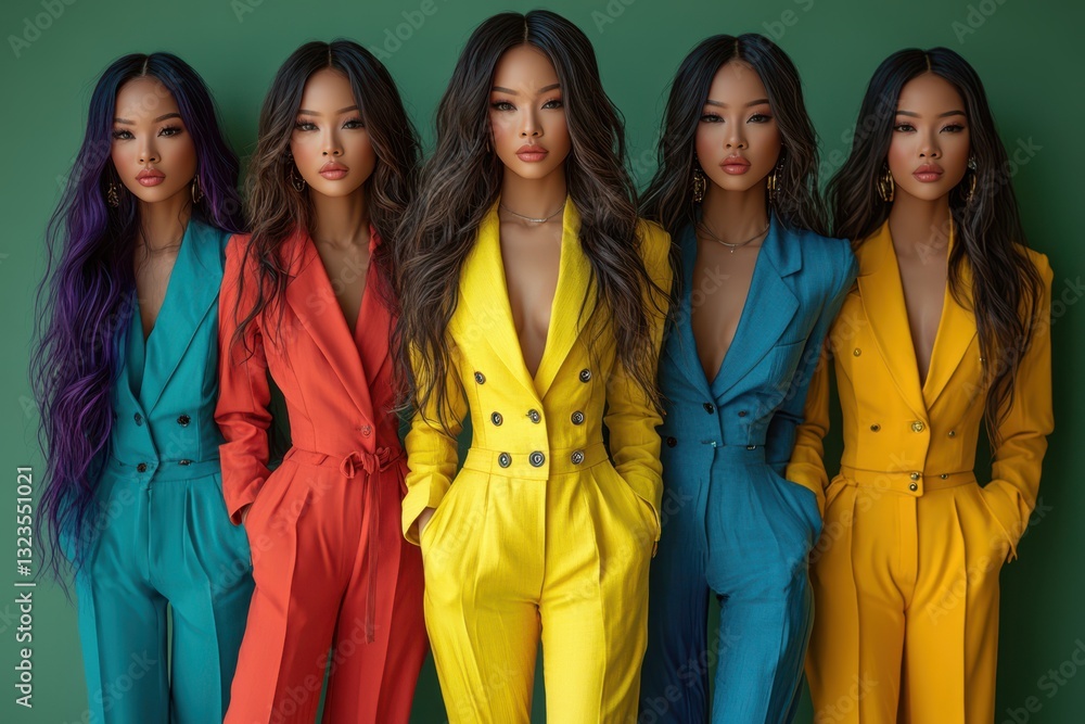 A glamorous supermodel with a cap posing in a fashion shoot. Bright lighting highlights the model's striking features and trendy headwear.