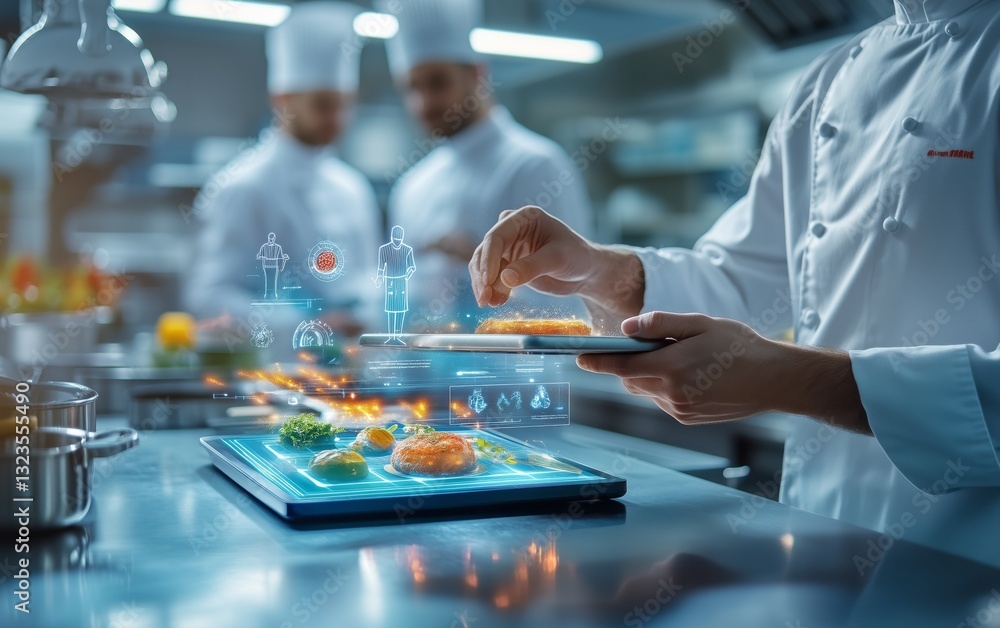 Fototapeta premium Innovative Culinary Technology in a Modern Kitchen