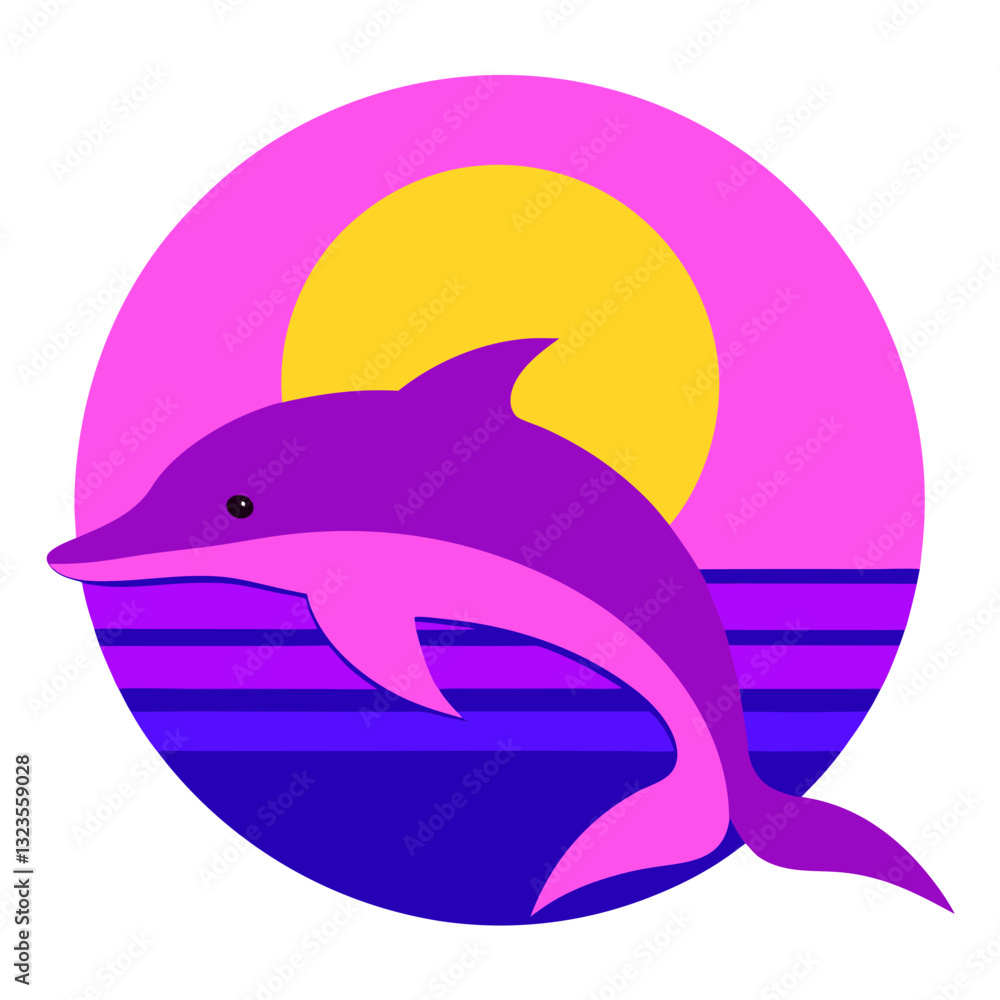 Fototapeta premium vector illustration of a shark