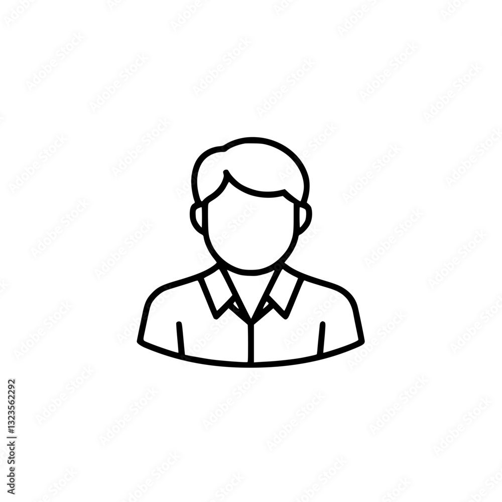 Illustration of a person Perfect for representing professionals or users Simple and clean design easy to integrate into various projects Illustration of a person Perfect for representing professionals or users Simple and clean design easy to integrate into various projects