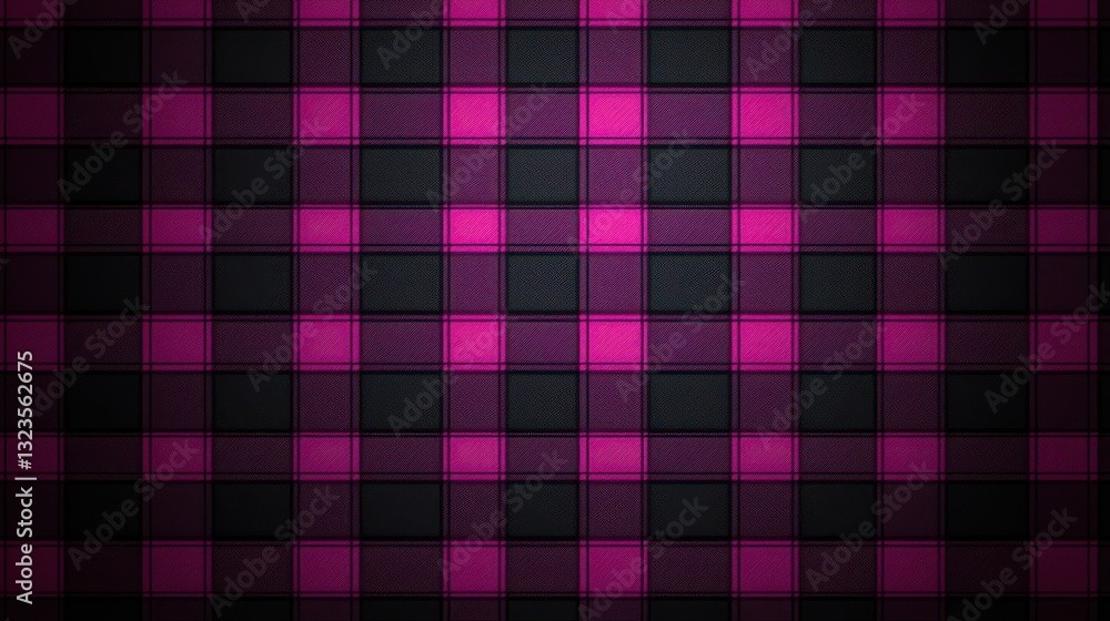 Elegant Pink Plaid Pattern on Dark Background Creating a Stylish Vibe Elegant Pink Plaid Pattern on Dark Background Creating a Stylish Vibe