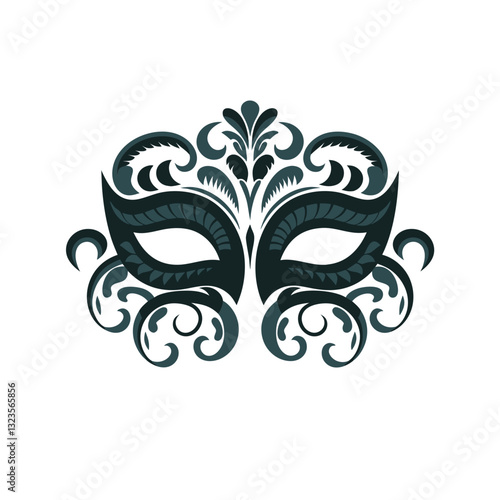 Intricate Venetian Mask Design Vector for Events and Decorations