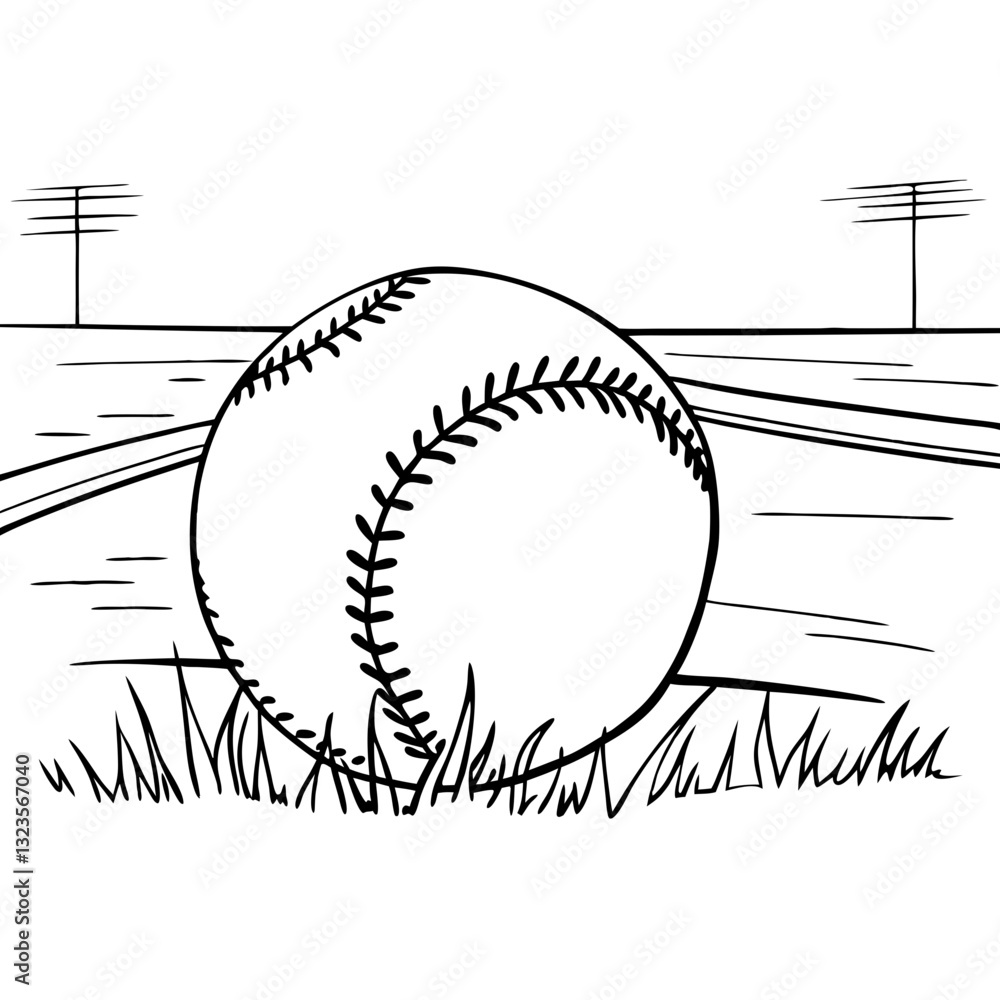 Baseball Field Vector Illustration Suitable for Sports Design and Art Projects Baseball Field Vector Illustration Suitable for Sports Design and Art Projects