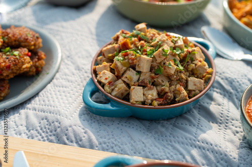 Veganes Picnic im Sommer / Veganes Essen