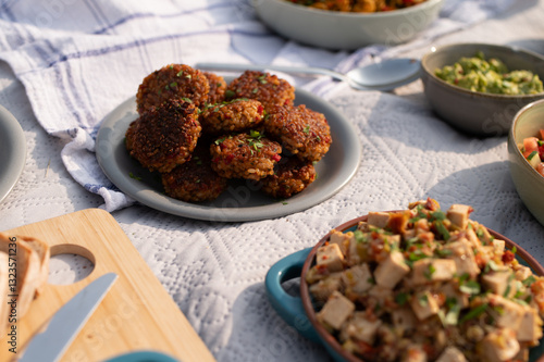 Veganes Picnic im Sommer / Veganes Essen