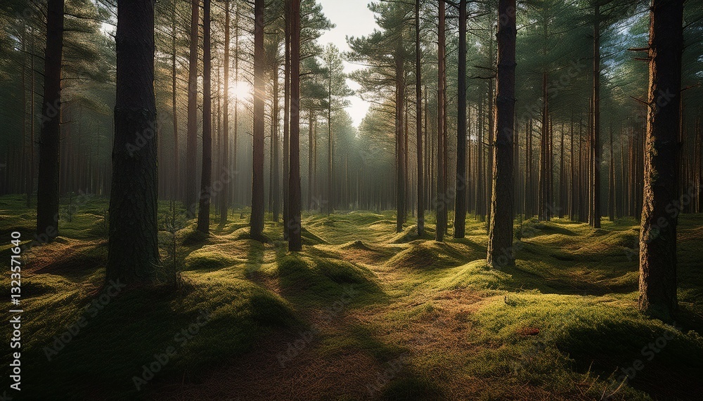 Fototapeta premium pine forest