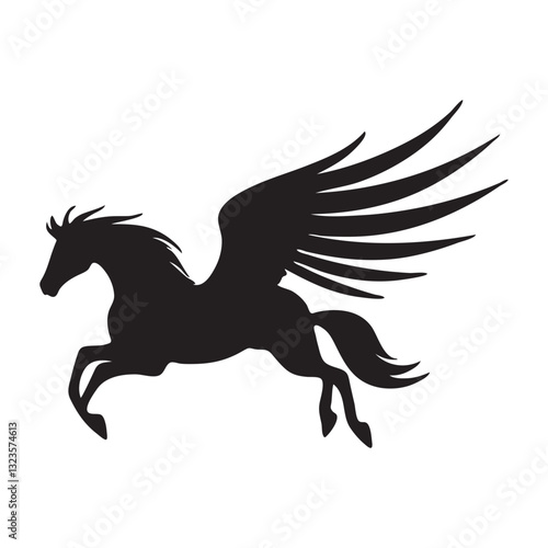 Pegasus icon vector illustration