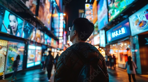 A business running a cross-channel advertising campaign, integrating TV, digital, social media, and out-of-home (OOH) ads.