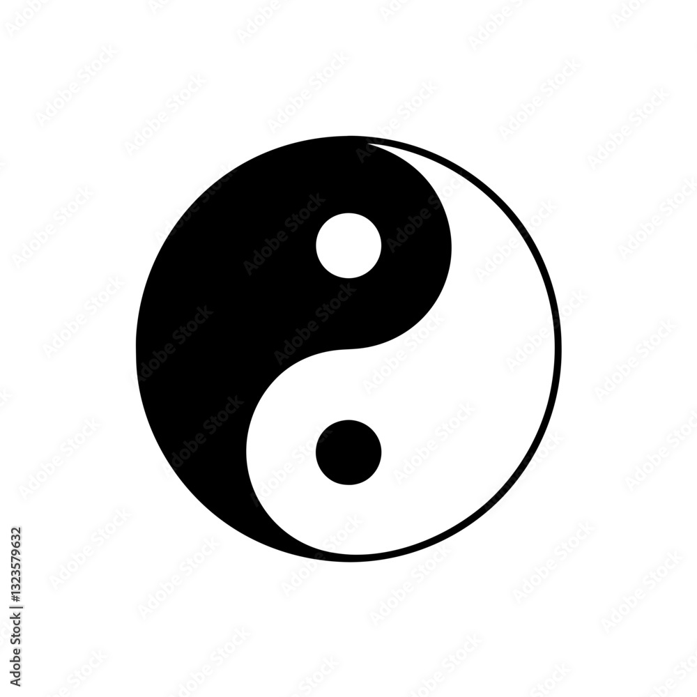 Yin Yang Symbol Vector for Balance and Harmony in Design Projects Yin Yang Symbol Vector for Balance and Harmony in Design Projects