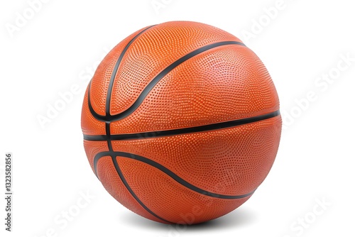 Wallpaper Mural Orange Basketball on White Background Torontodigital.ca