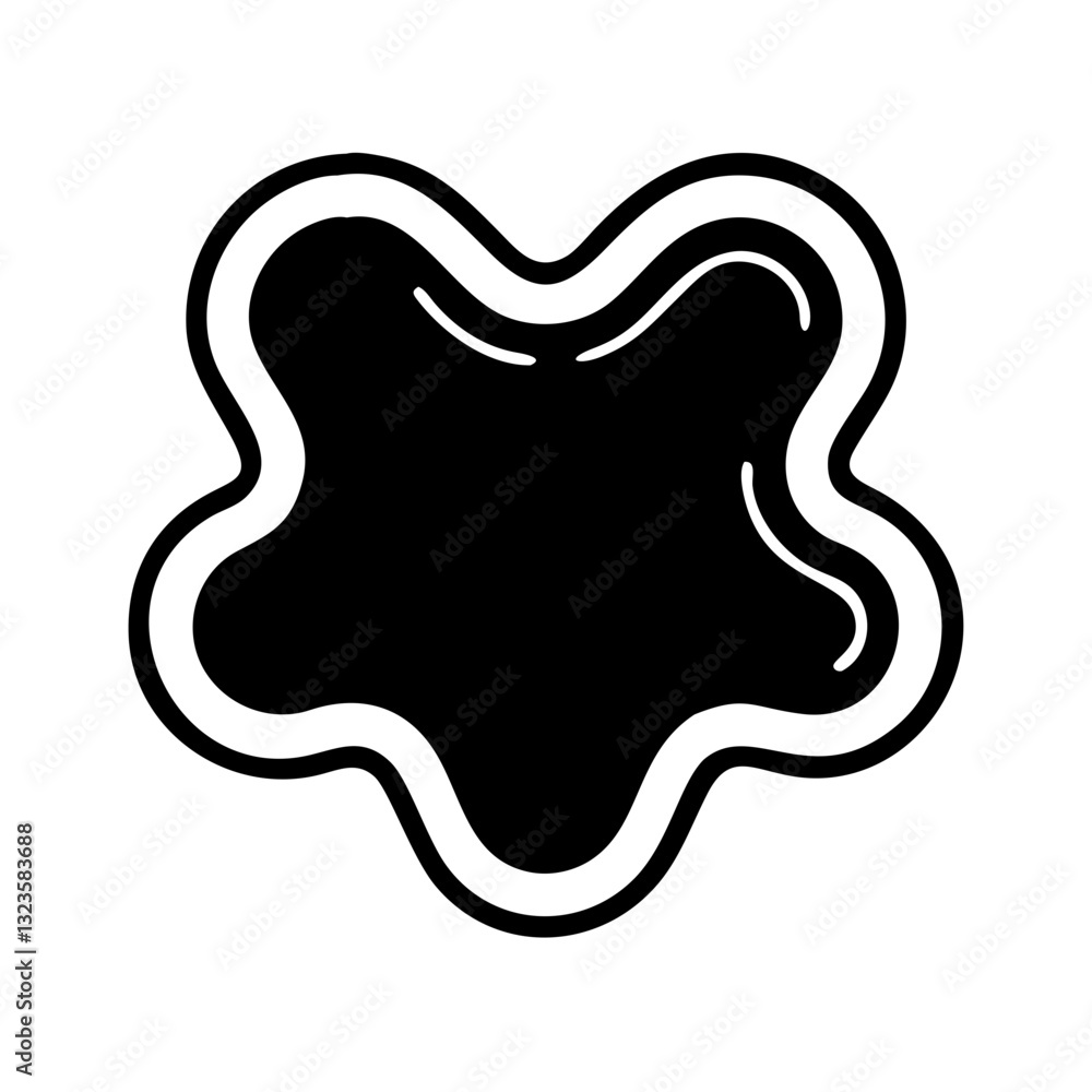 Abstract Black Ink Splash Outline Vector for Creative Design and Art Projects Abstract Black Ink Splash Outline Vector for Creative Design and Art Projects