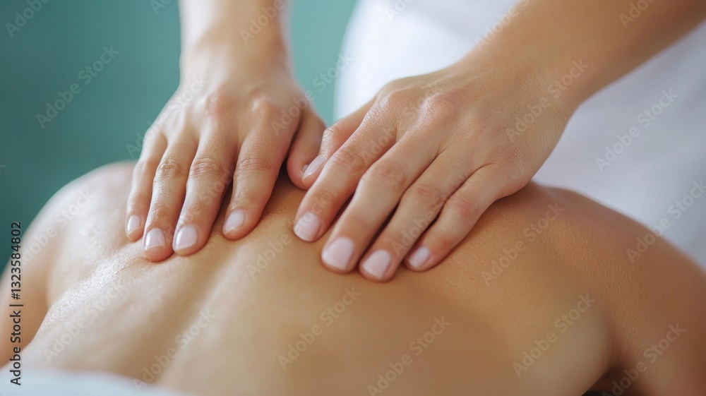 Massage therapy session spa center health and wellness serene environment close-up view relaxation techniques Massage therapy session spa center health and wellness serene environment close-up view relaxation techniques