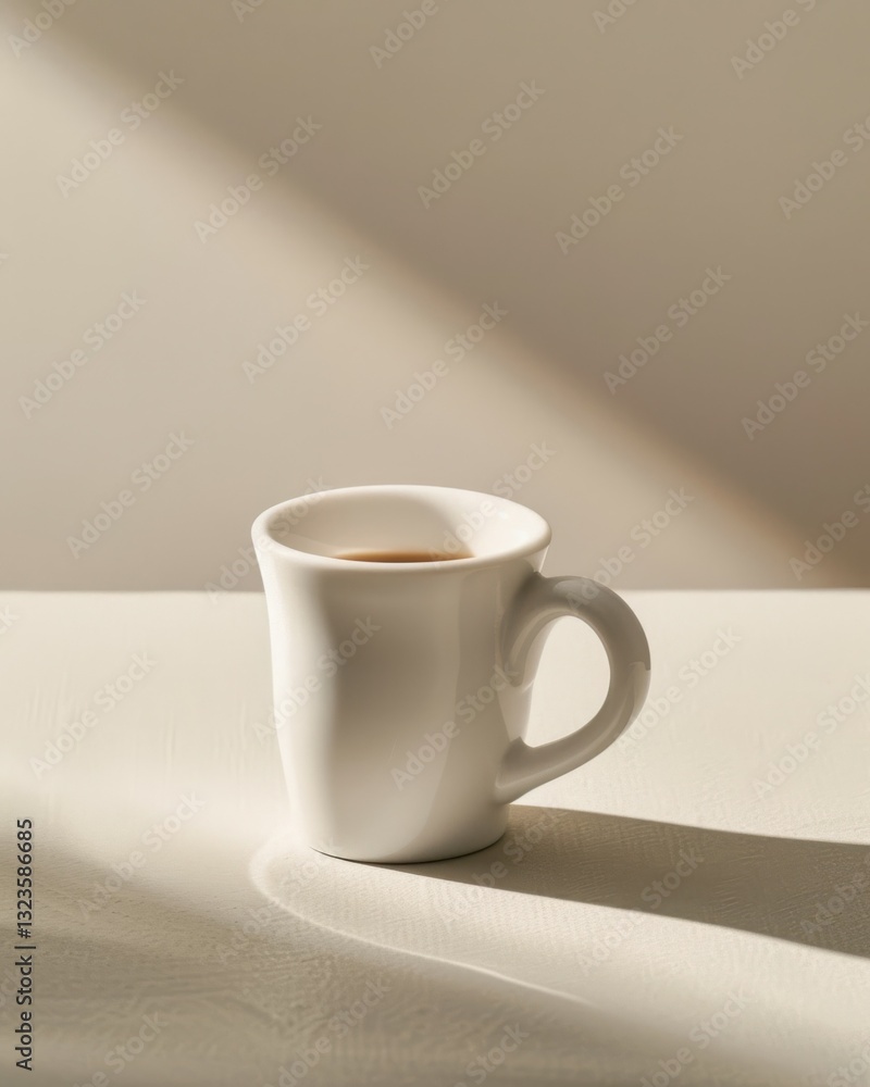 Minimalist Premium Espresso with Silky Crema on a Smooth Neutral Surface Minimalist Premium Espresso with Silky Crema on a Smooth Neutral Surface