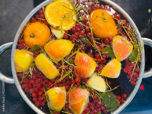 fruit compote in a bowl
