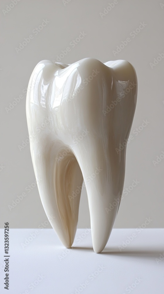 Abstract Tooth Sculpture: A Study in Form and Light Abstract Tooth Sculpture: A Study in Form and Light