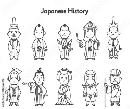 日本史全身イラスト 江戸時代