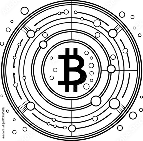 Bitcoin Crypto Currency Digital Money Finance Blockchain Coin Payment Technology Investment Online Business Market Exchange