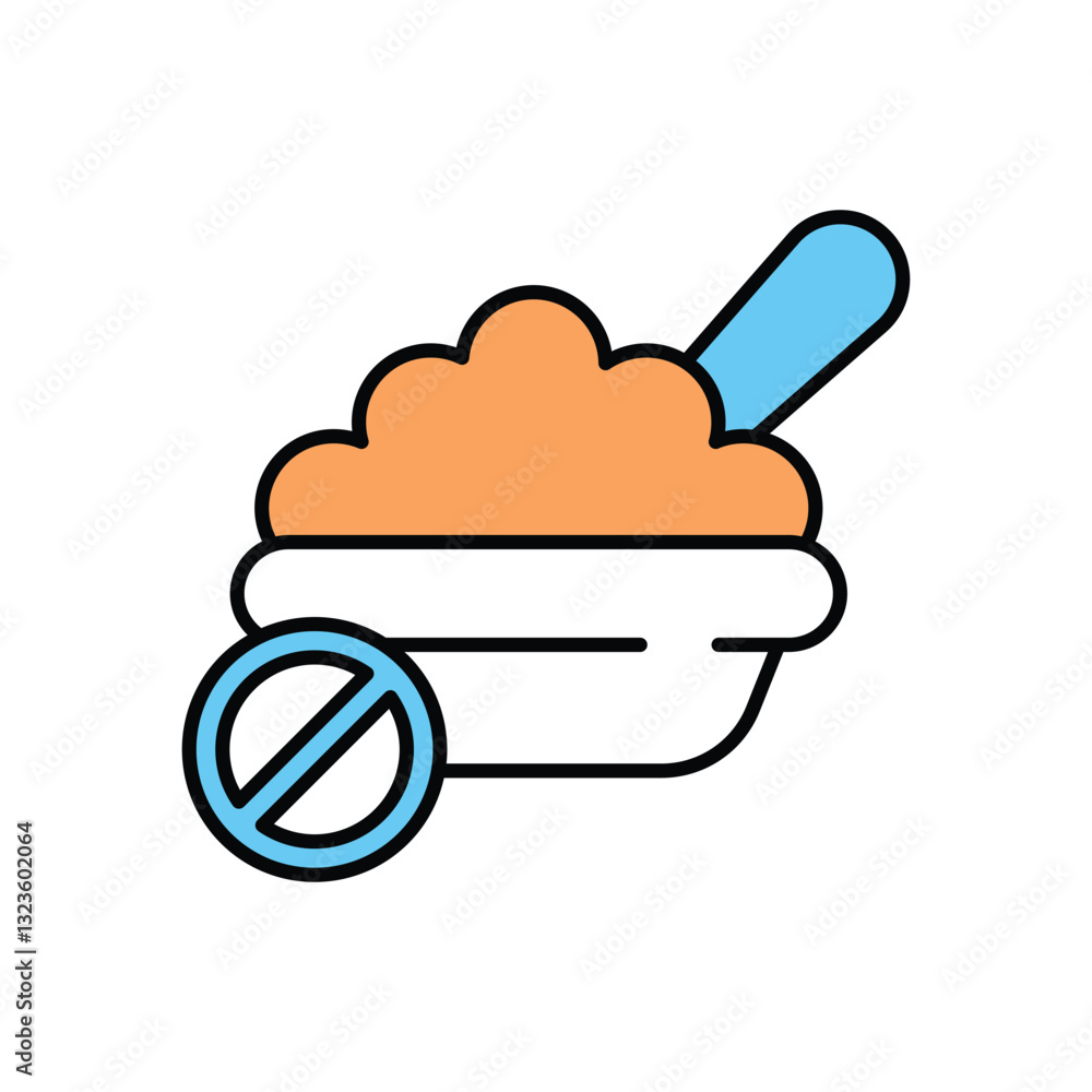 No Eating Vector icon No Eating Vector icon