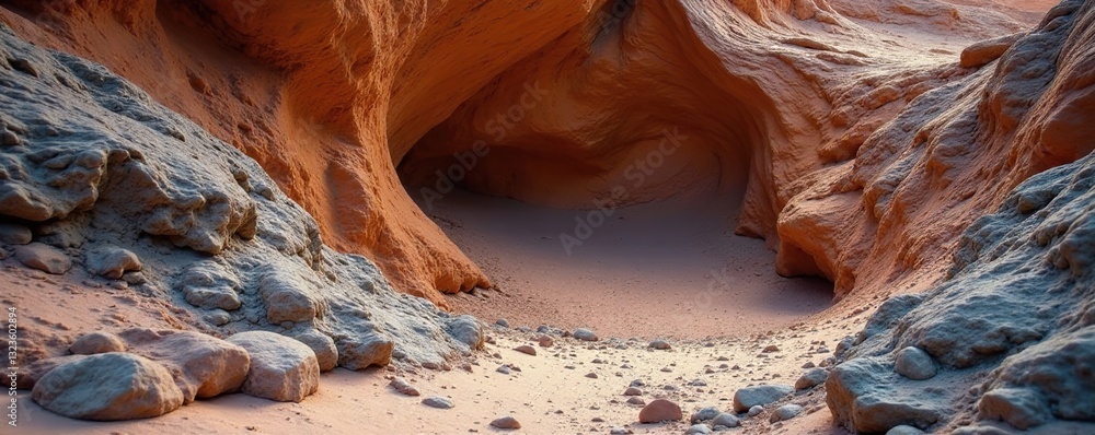 Rocky outcropping with exposed schist formations, geological formations, geology Rocky outcropping with exposed schist formations, geological formations, geology