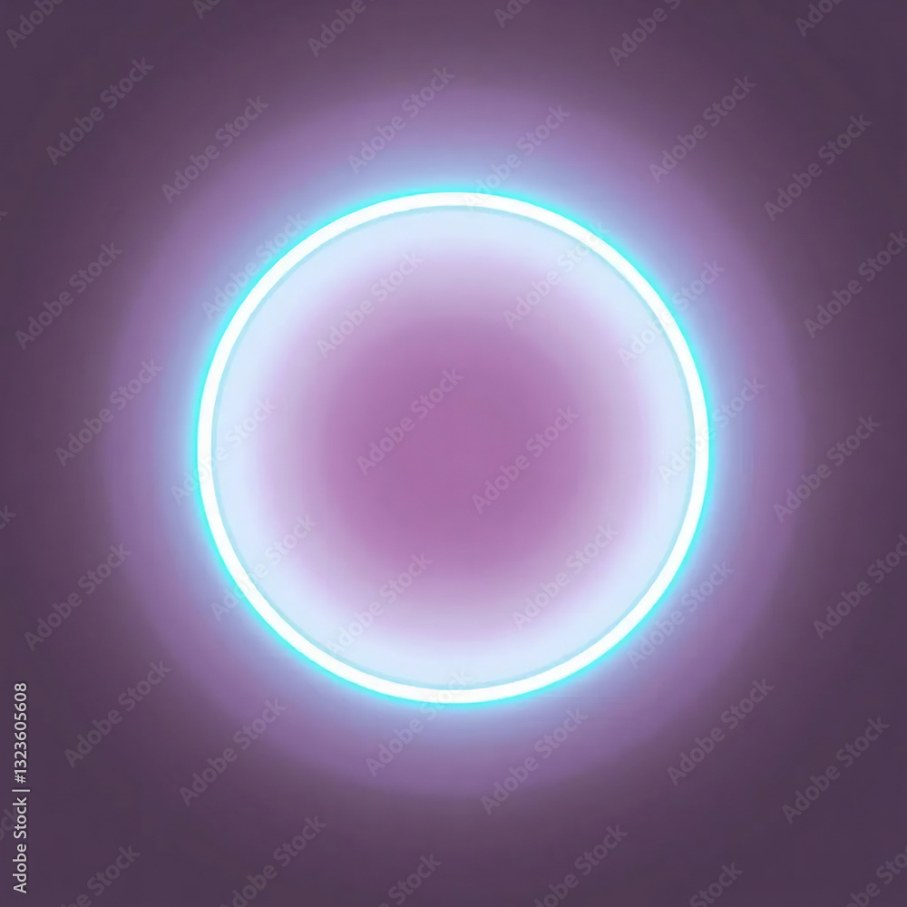 Fototapeta premium 70s Neon Circle