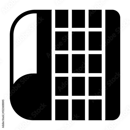 Map Scale Vector Glyph Icon Design