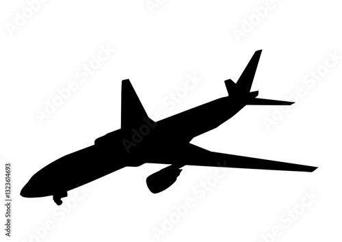 旅客機 777 シルエット