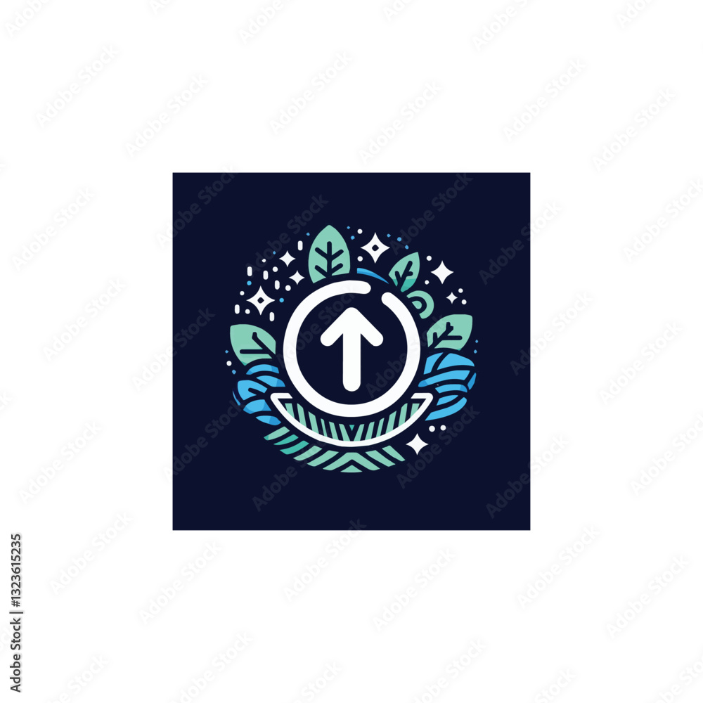 Naklejka premium Update icon vector symbol design art illustration