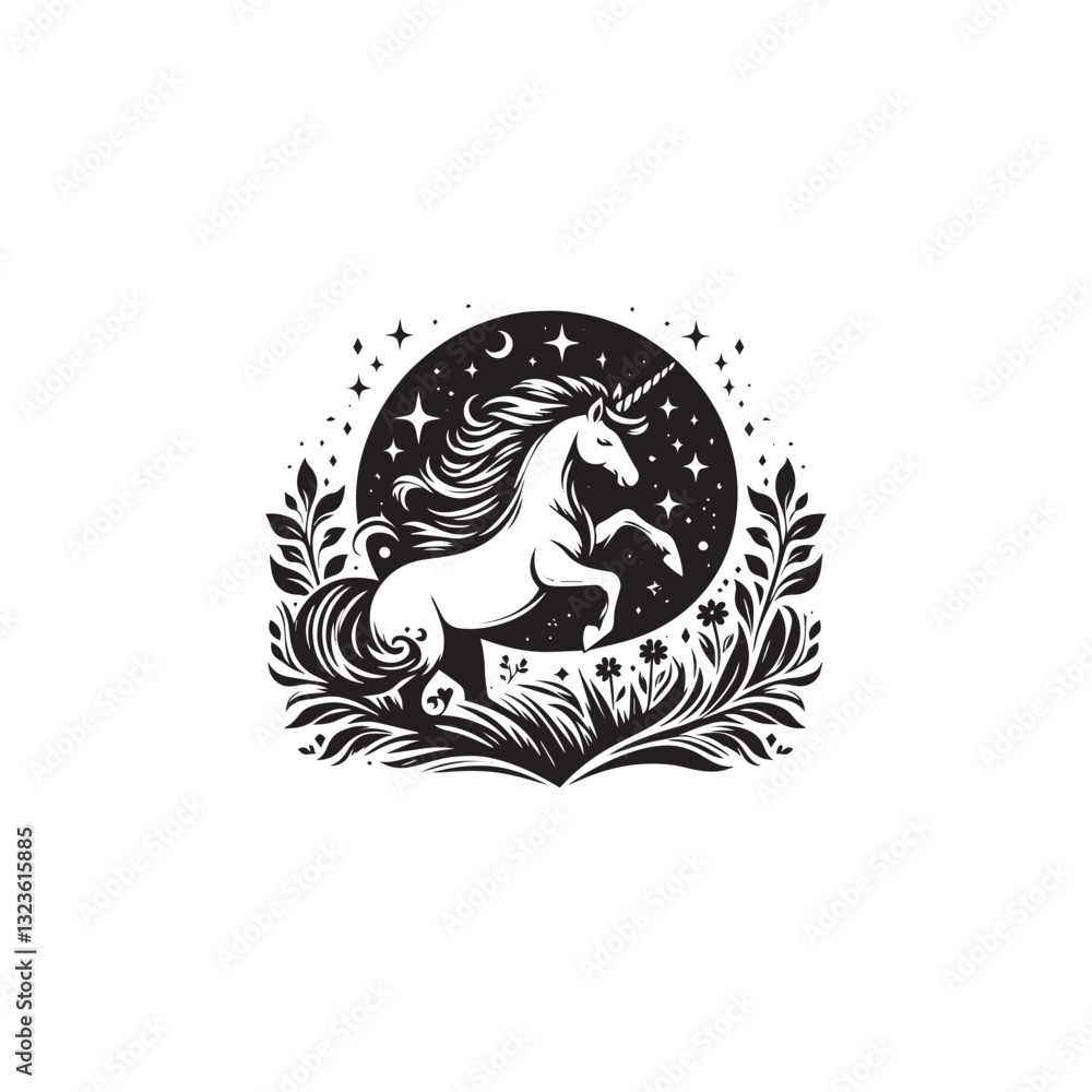 Unicorn icon vector symbol design art illustration. Unicorn icon vector symbol design art illustration.