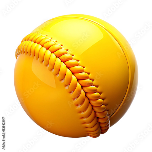 3d baseball icon Illustration