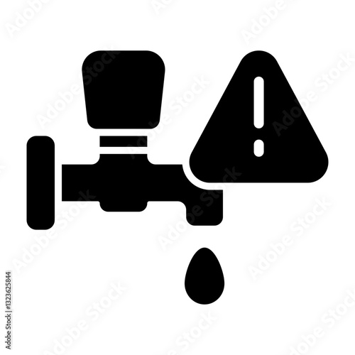 Water Scarcity Vector Glyph Icon Design