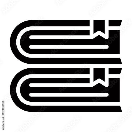 Book Vector Glyph Icon Design