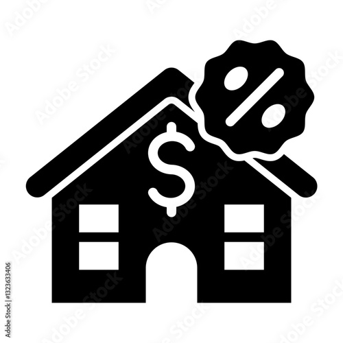 Loan Vector Glyph Icon Design