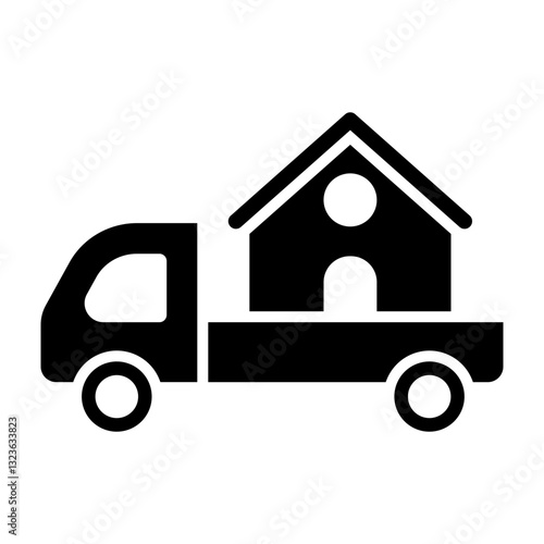 Moving Vector Glyph Icon Design