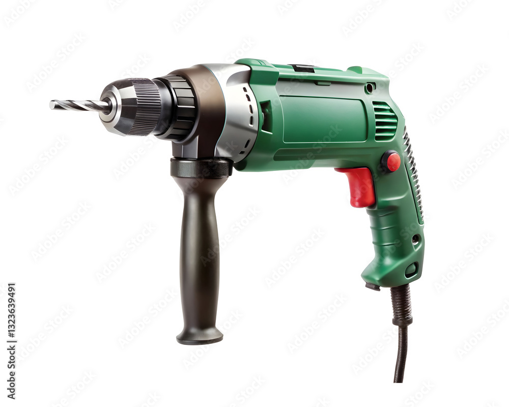 Electric drill machine isolated on transparent background Electric drill machine isolated on transparent background