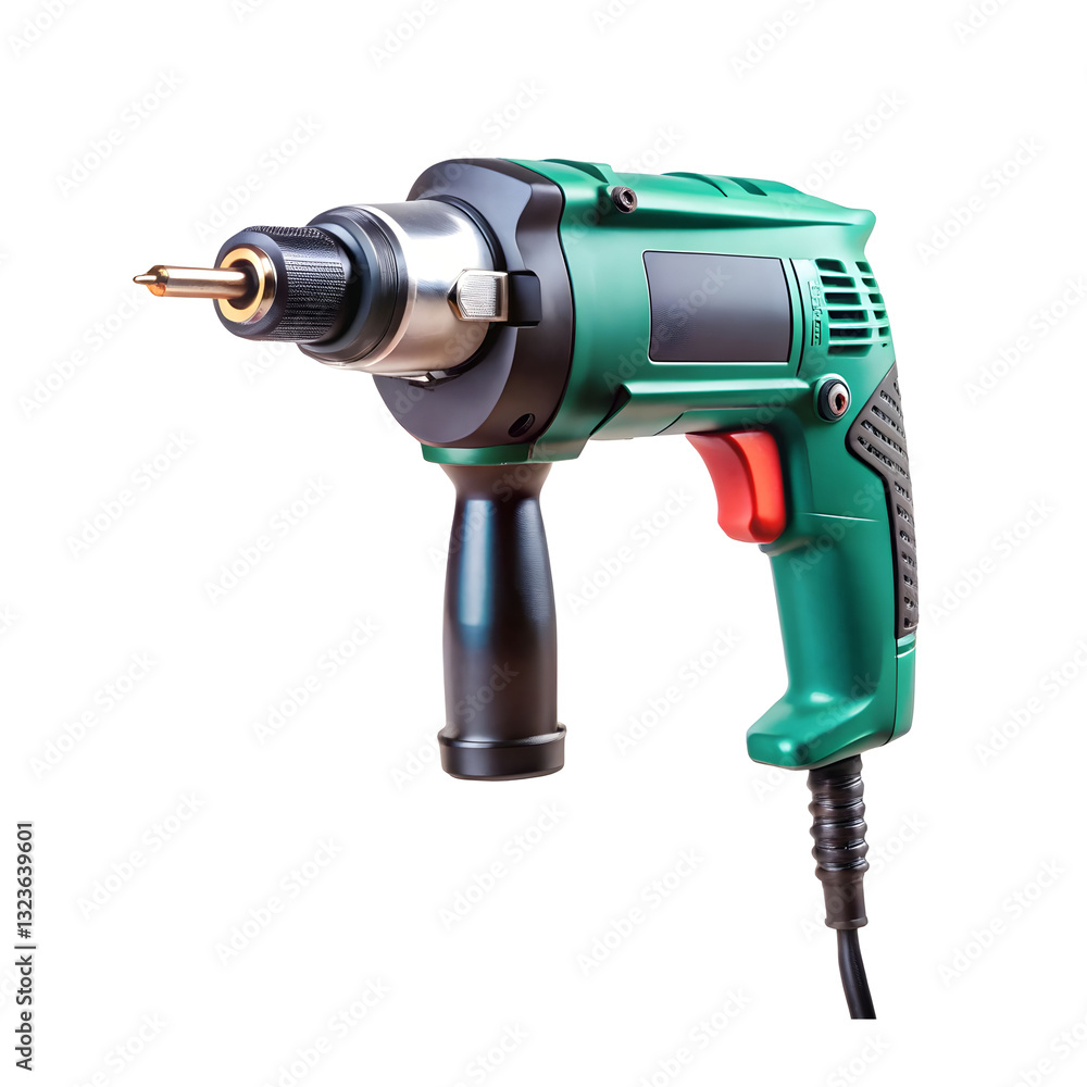 Electric drill machine isolated on transparent background Electric drill machine isolated on transparent background