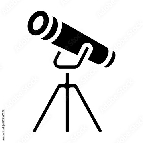 Space Probe Vector Glyph Icon Design