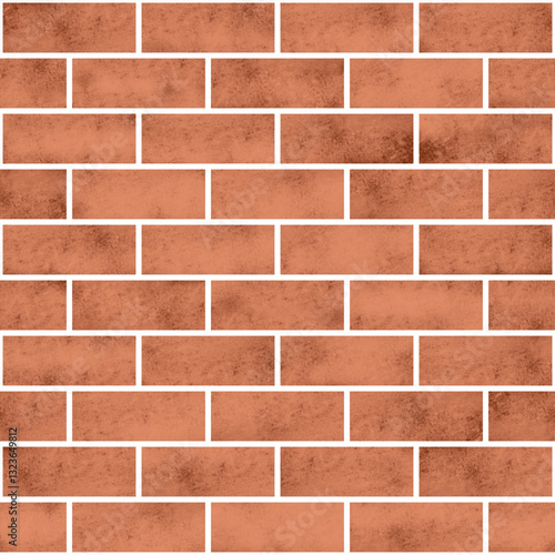 Red brick wall seamless pattern vector. Simple brown wall background. Old and dirty wall background. Design for tile, wrapping, paper, card, cover, banner, house floor, room floor, decor.