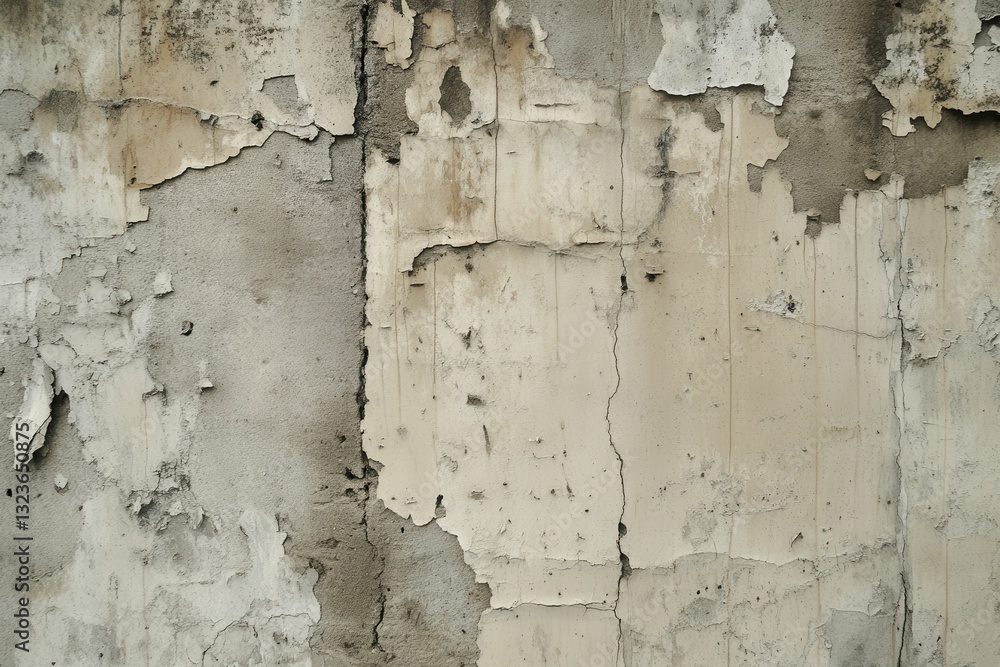 Obraz premium Termite Damage: Wood Wall in Old Construction Site - Industry Work on Wooden Building