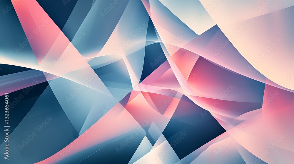 Fototapeta premium Abstract Pink and Blue Geometric Background: Modern Art Wallpaper for Digital Design and Creative Projects, High Resolution Image.