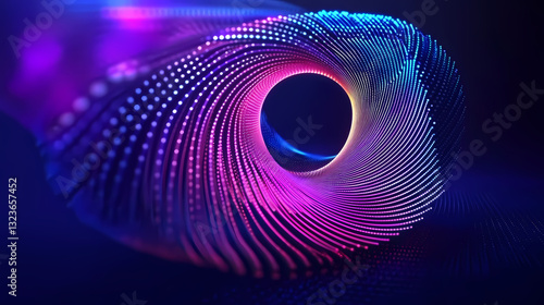 Colorful Spiral Lines Creating Dynamic Abstract Art