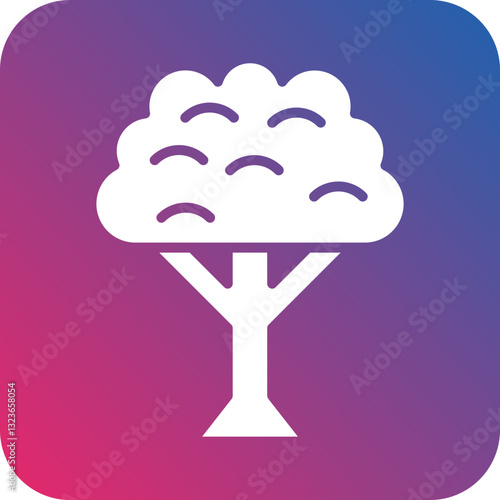 Oak Tree Icon Style